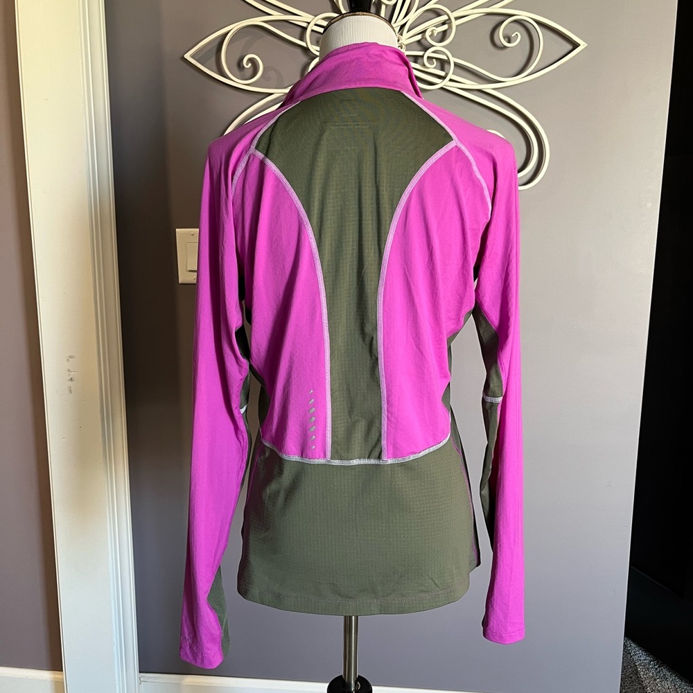 Columbia Pink and Gray 1/4 Zip Pullover